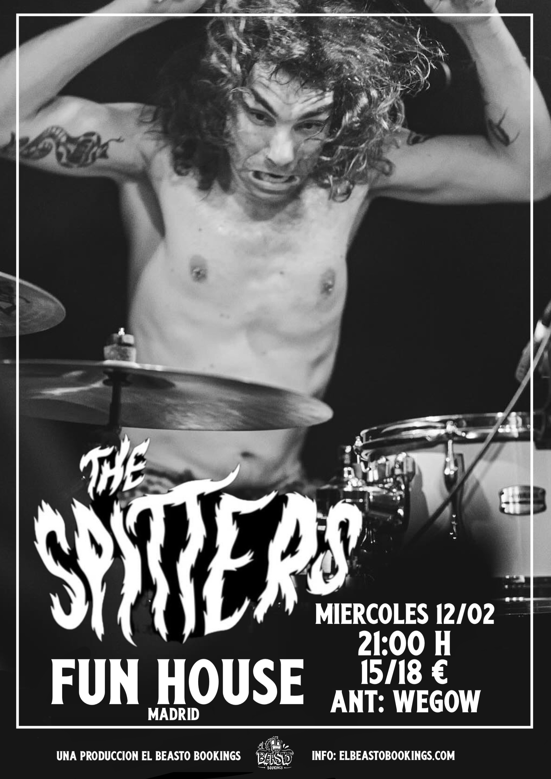 Fotografía promocional de The Spitters en Madrid