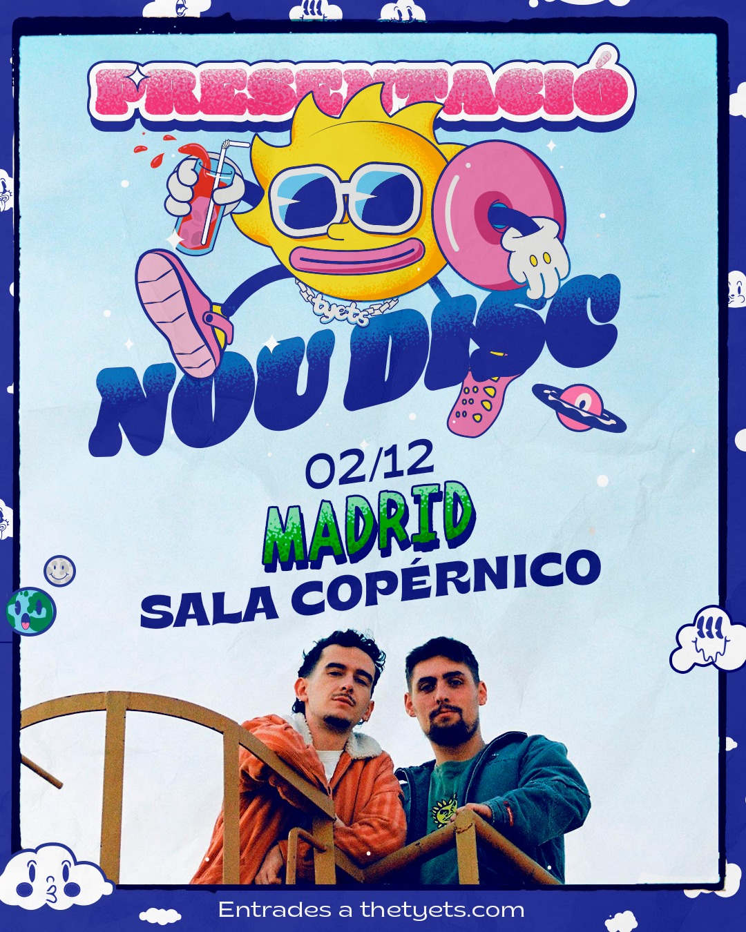 Fotografía promocional de The Tyets en Madrid