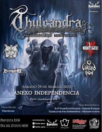 Fotografía promocional de Thulcandra en Guadalajara
