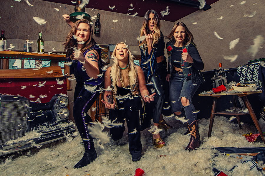 Fotografía promocional de Thundermother en Barcelona