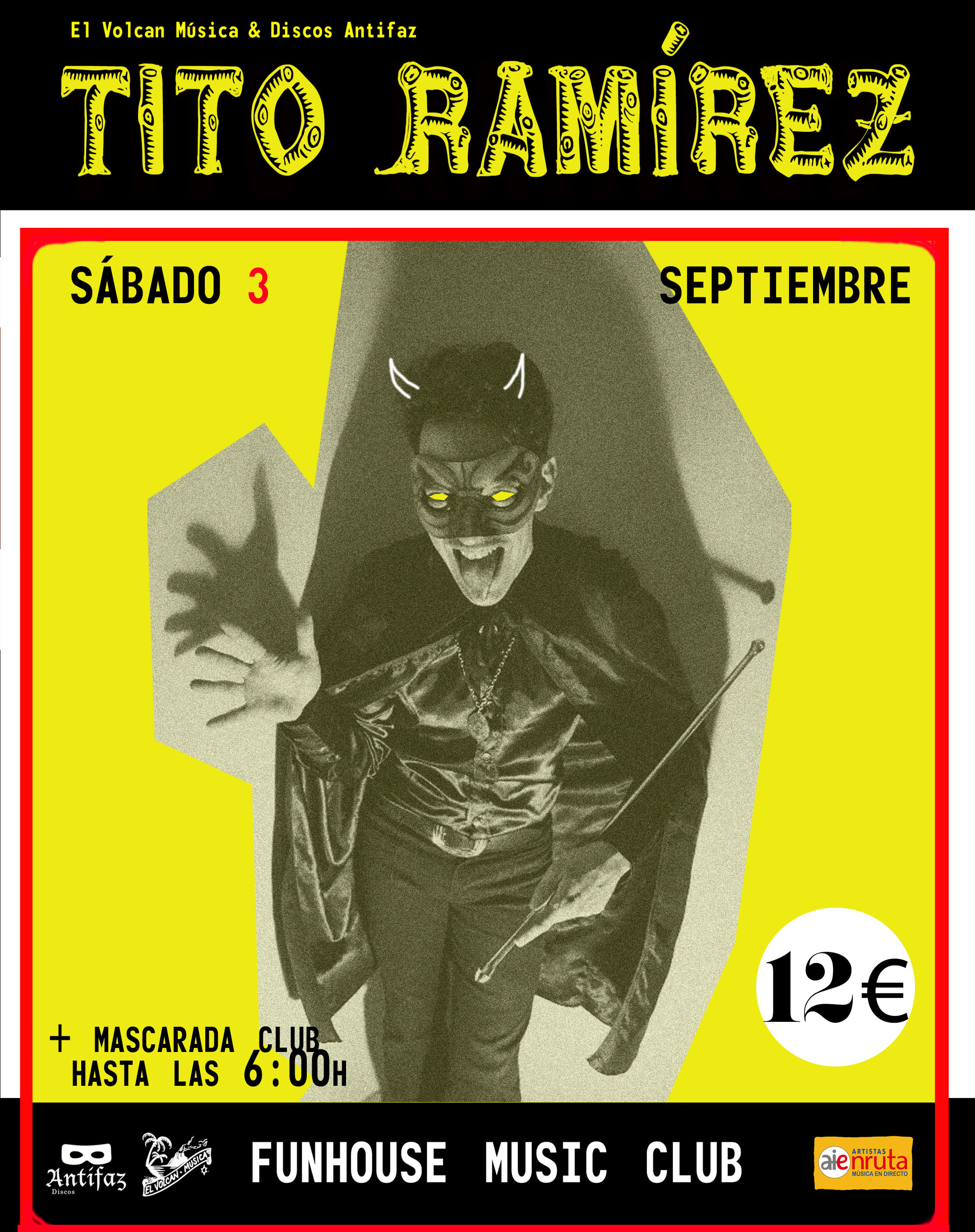 Tito Ramírez concert tickets for FUN HOUSE, Madrid Saturday, 3 September  2022 | Wegow Spain