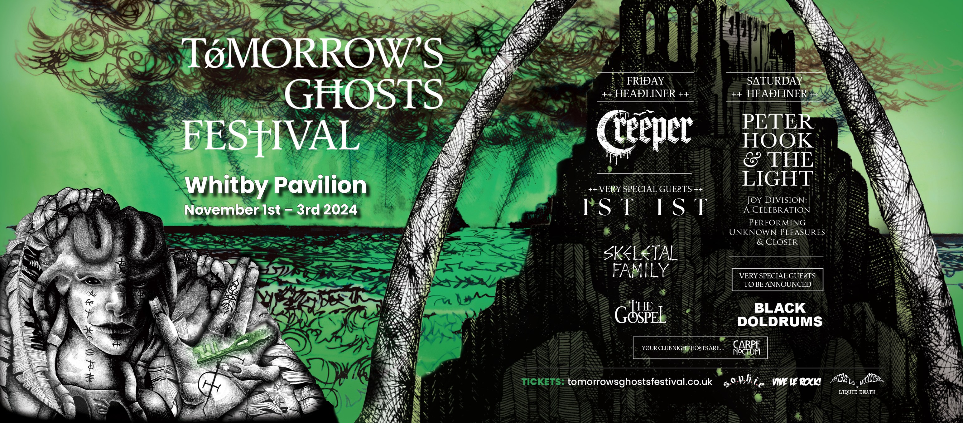 Promotional photograph of Tomorrow's Ghosts Festival 2024.