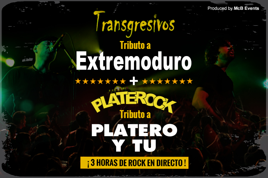 Fotografía promocional de TRANSGRESIVOS "Tributo a Extremoduro" + PLATEROCK "Tributo a Platero y Tú" en TOLEDO