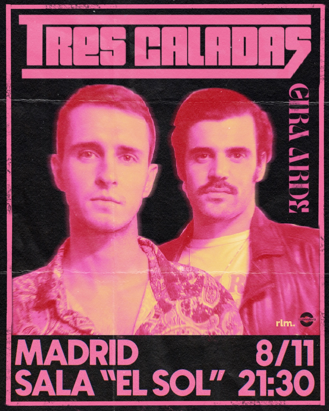 Fotografía promocional de Tres Caladas en sala El Sol Madrid