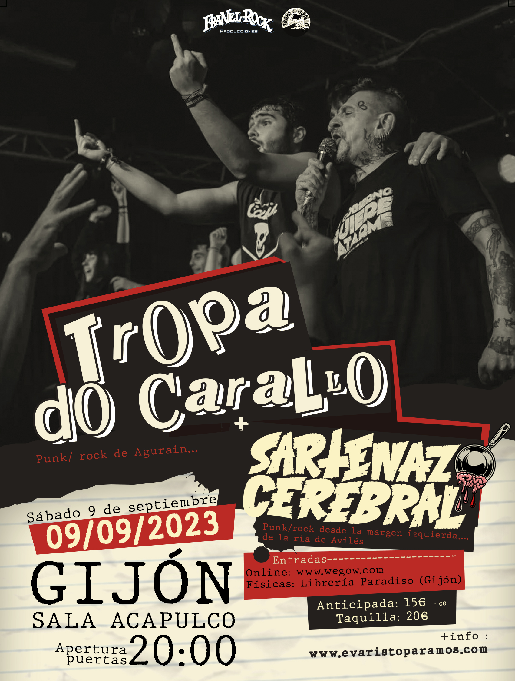 Fotografía promocional de Tropa Do Carallo en Xixón