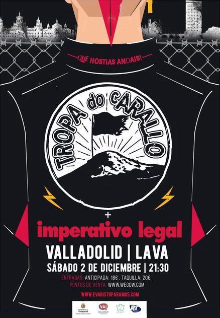 Fotografía promocional de TROPA DO CARALLO + IMPERATIVO LEGAL EN VALLADOLID