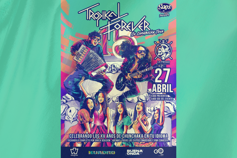 Fotografía promocional de Tropikal Forever en La Piedad Live Music