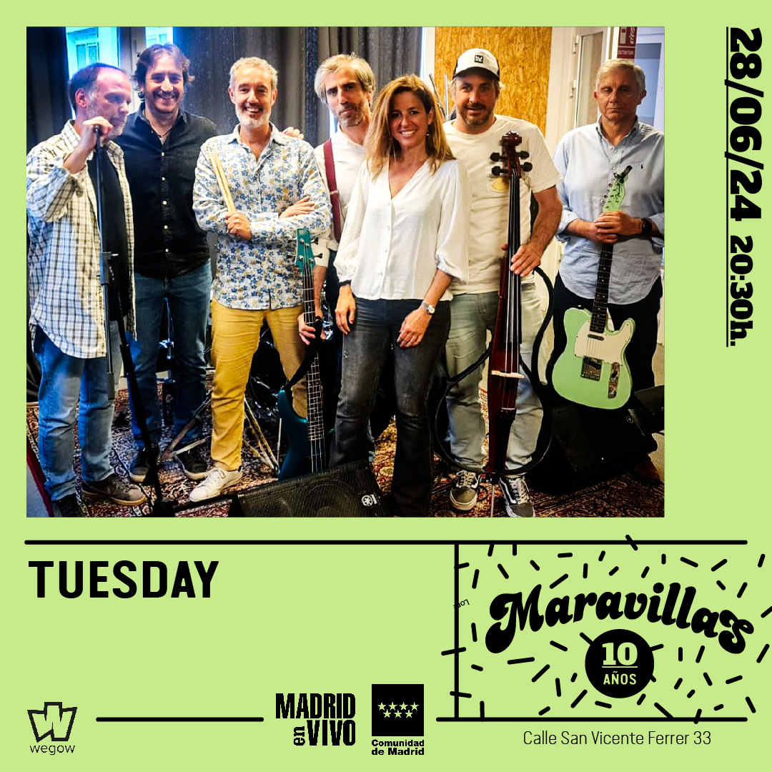Fotografía promocional de Tuesday vuelven a Maravillas Club