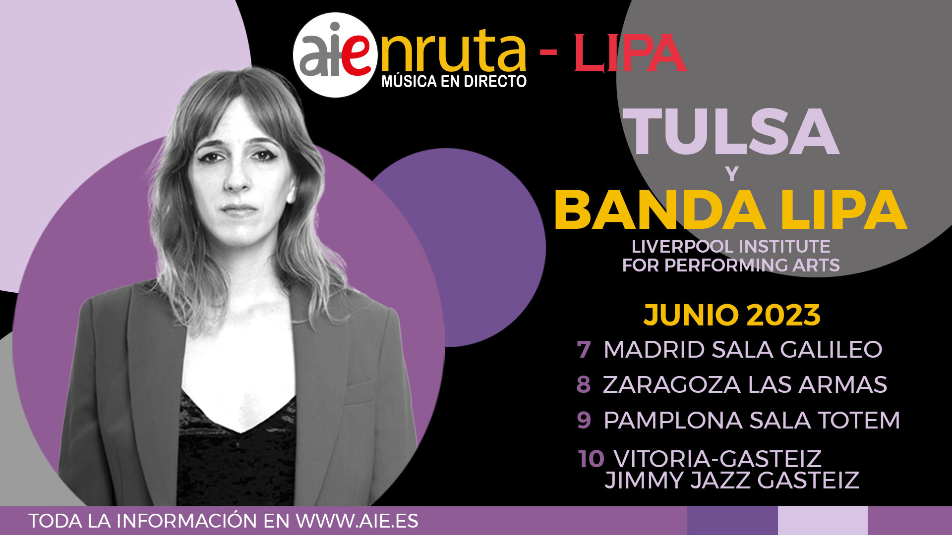 Fotografía promocional de Tulsa y Banda Lipa en Madrid