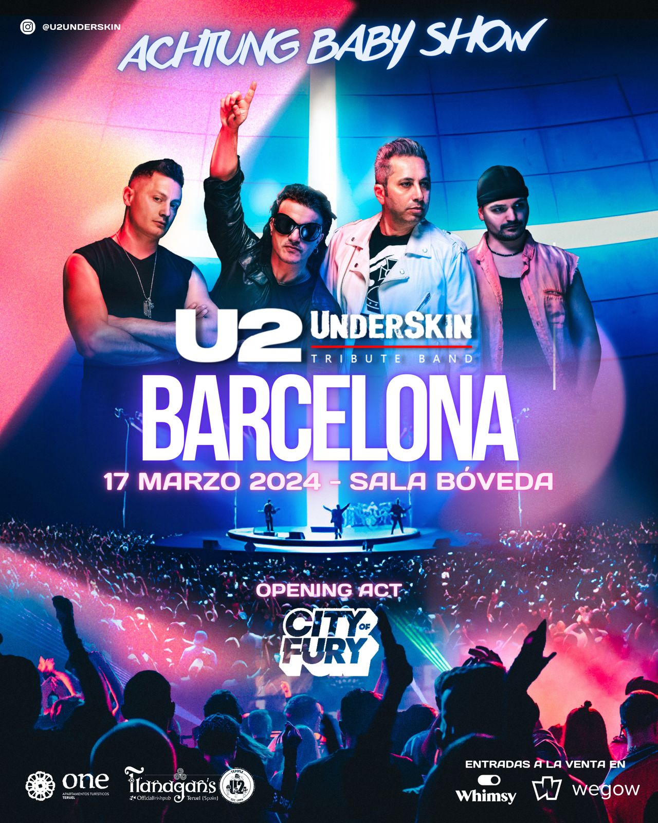 Fotografía promocional de Underskin - U2 Tribute - Achtung Baby Show Barcelona 24