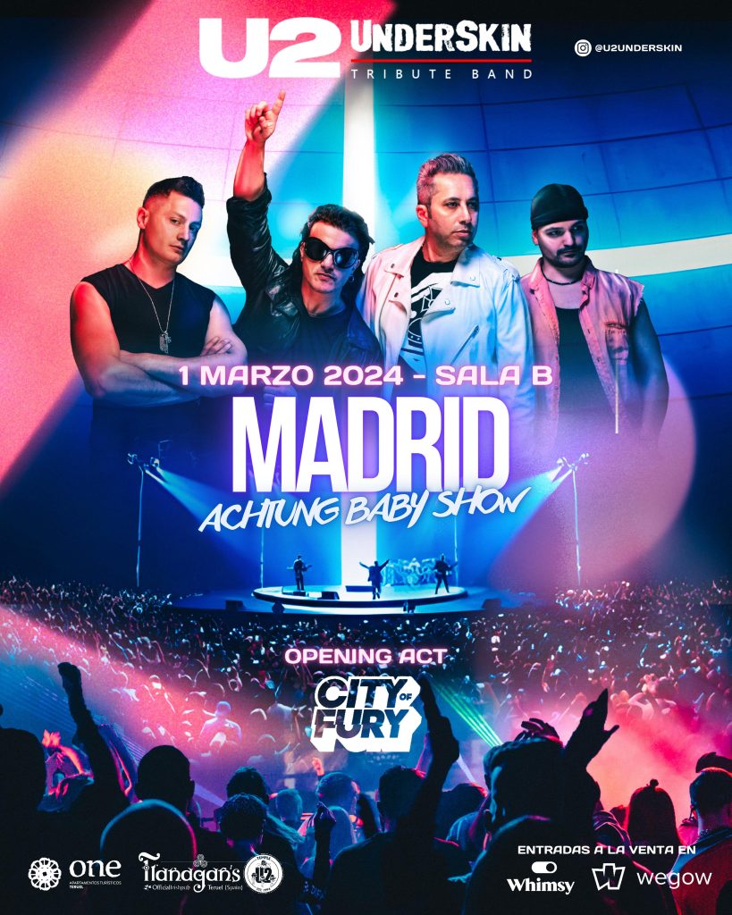 Fotografía promocional de Underskin - U2 Tribute - Achtung Baby Show Madrid 2024