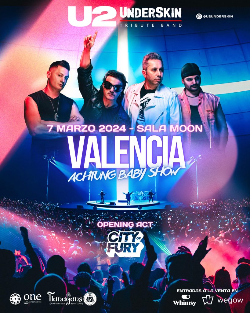 Fotografía promocional de Underskin - U2 Tribute - Achtung Baby Show Valencia 2024