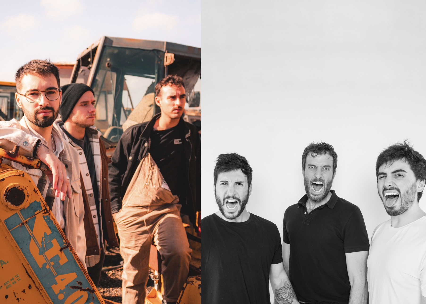 Fotografía promocional de UnderWallace & Yogures de Coco 19 de abril en el Desierto Rojo de Valladolid