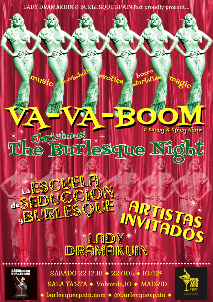Fotografía promocional de VA-VA-BOOM. The Christmas Burlesque Night