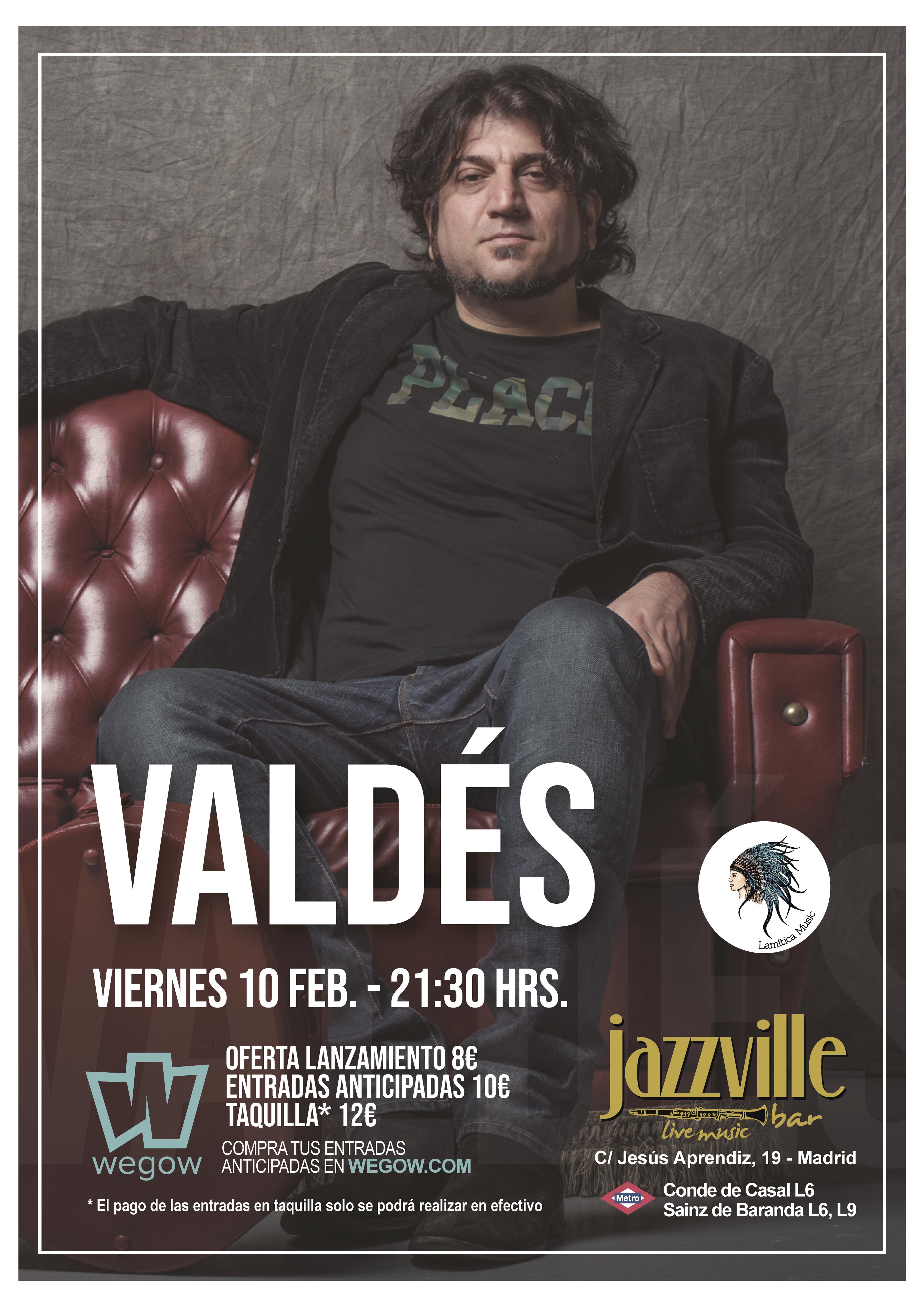Fotografía promocional de Valdés - Sala Jazzville - Madrid