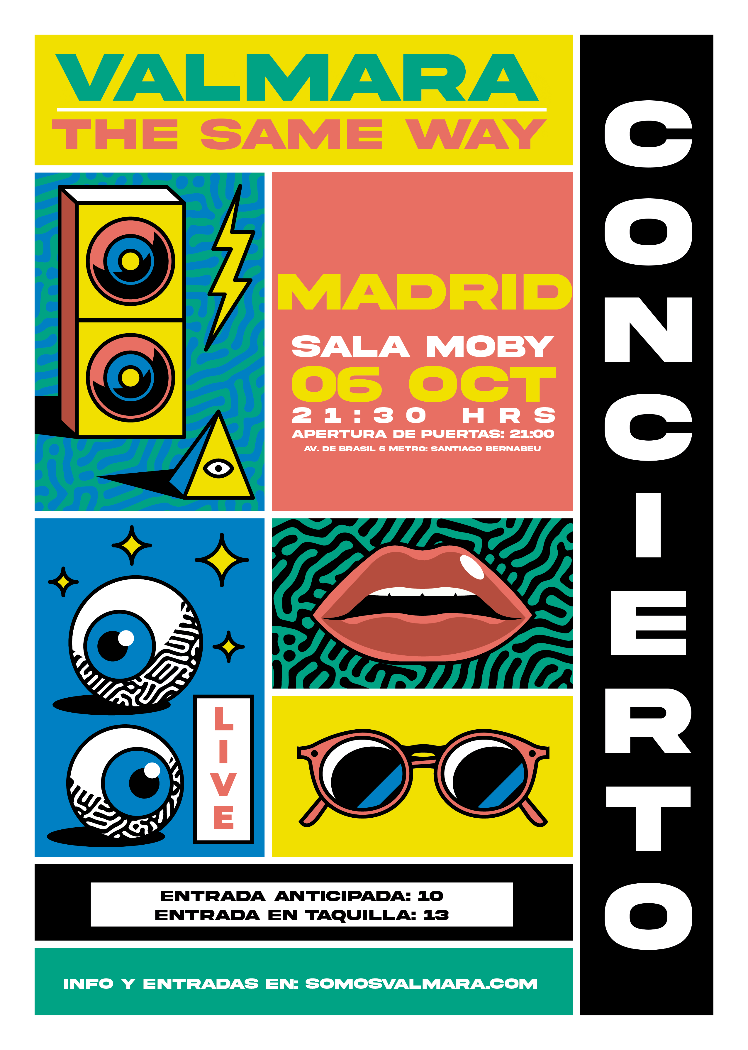 Fotografía promocional de Valmara & The Same Way en Madrid (Sala Moby)