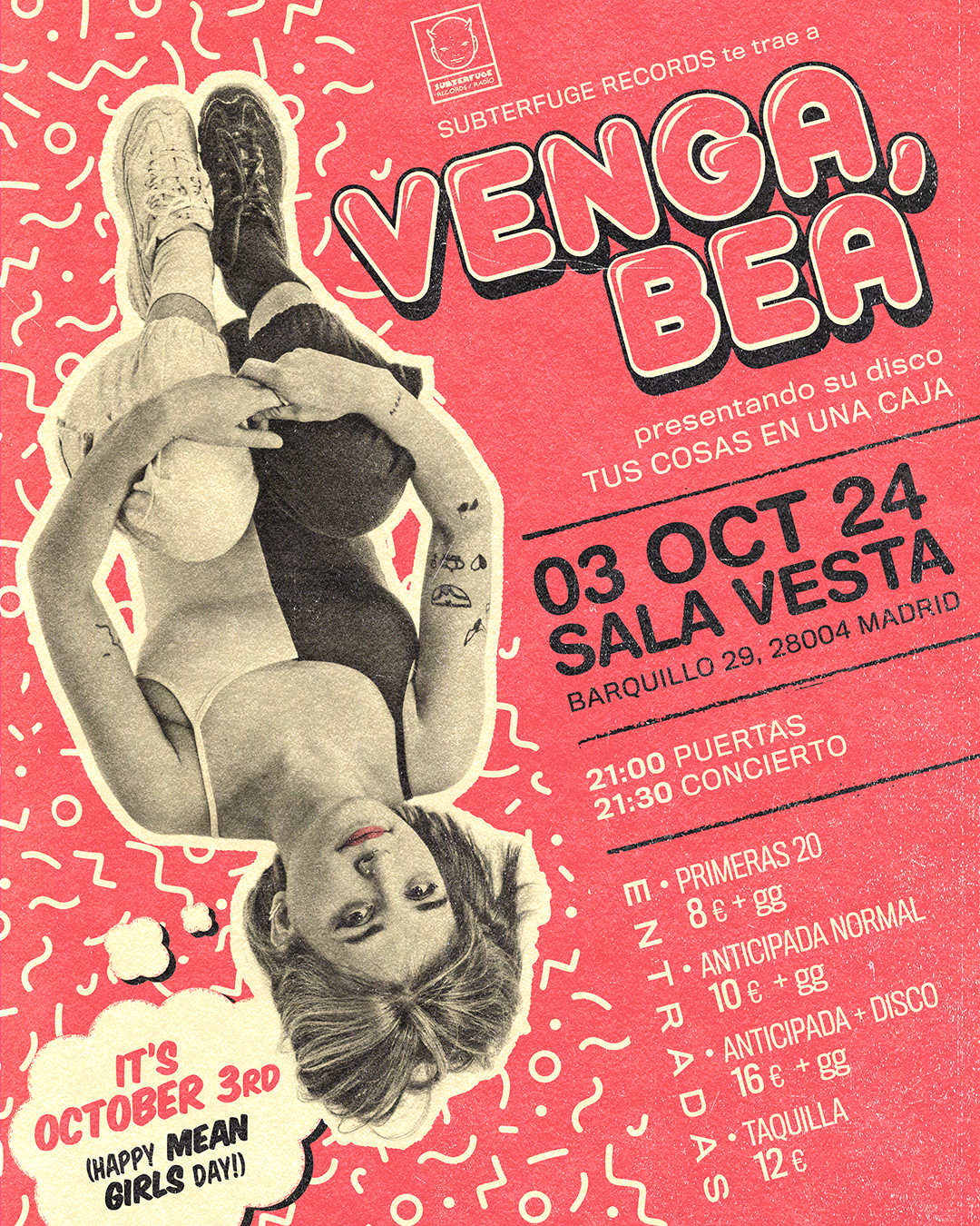 Fotografía promocional de Venga, Bea en Madrid