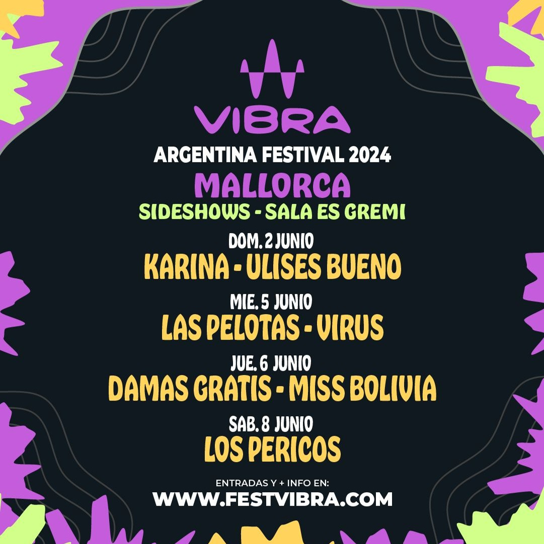 Fotografía promocional de VIBRA Argentina Mallorca 2024