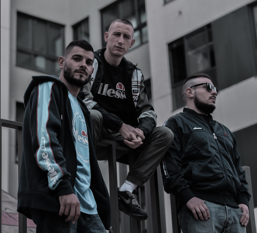 Fotografía promocional de Víctor Rutty, Rober del Pyro & DJ Kaef presentando MALEZZA en Oviedo + artista invitado
