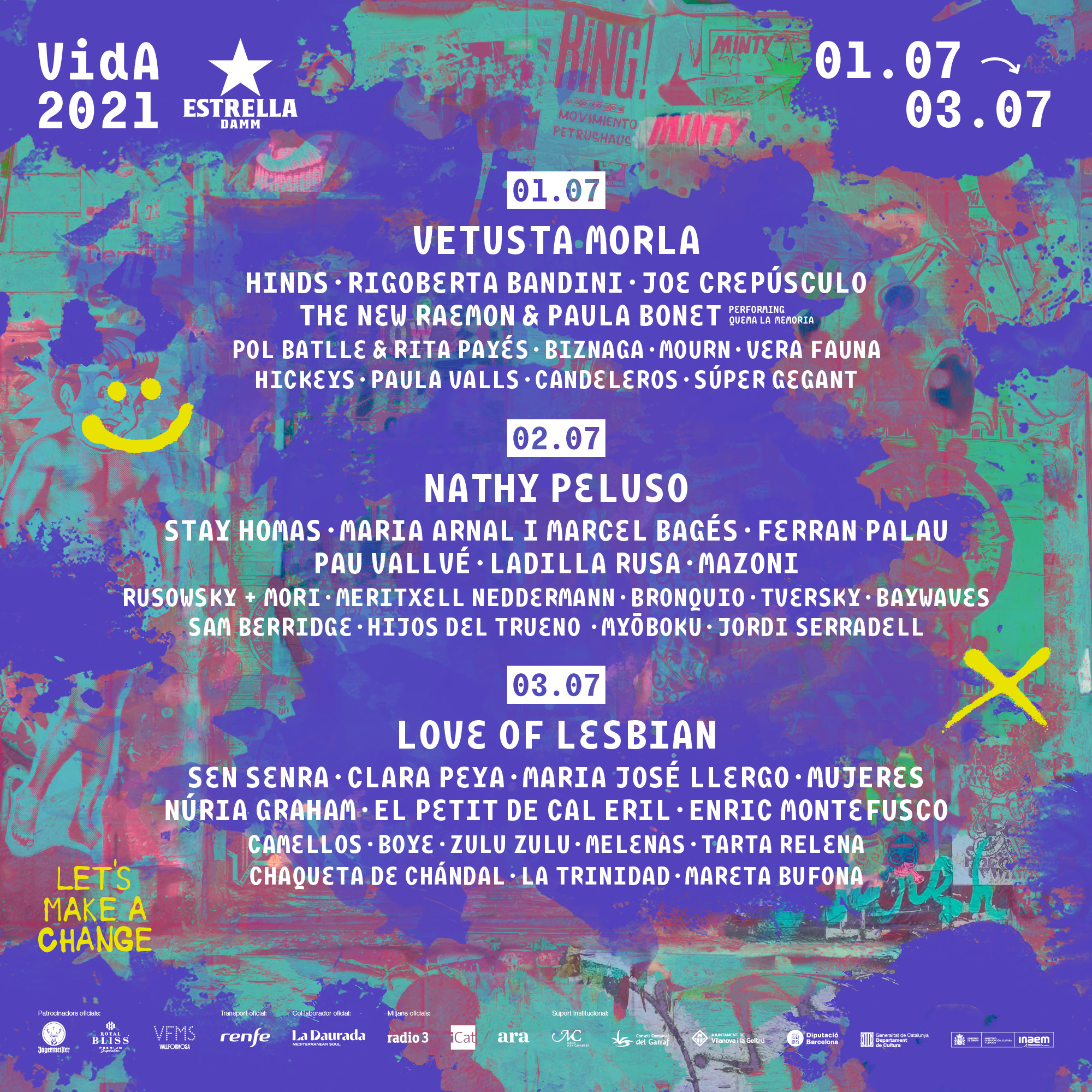 Photographie promotionnelle de Vida Festival 2021.
