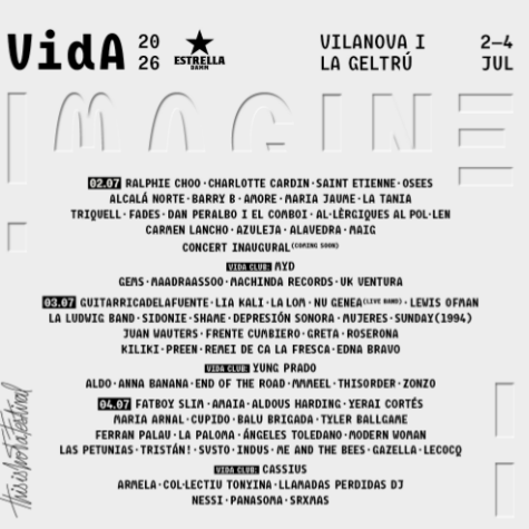 Fotografía promocional de Vida Festival 2026