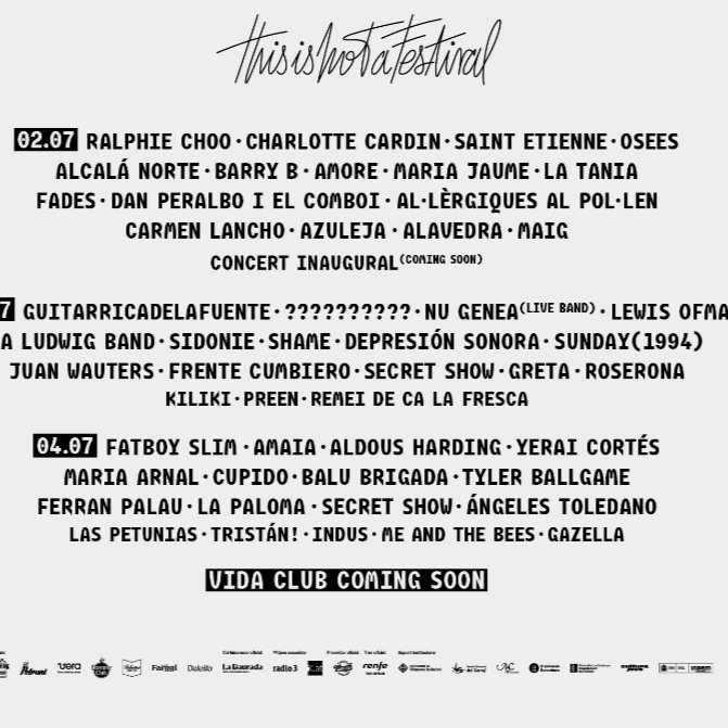 Fotografía promocional de Vida Festival 2026