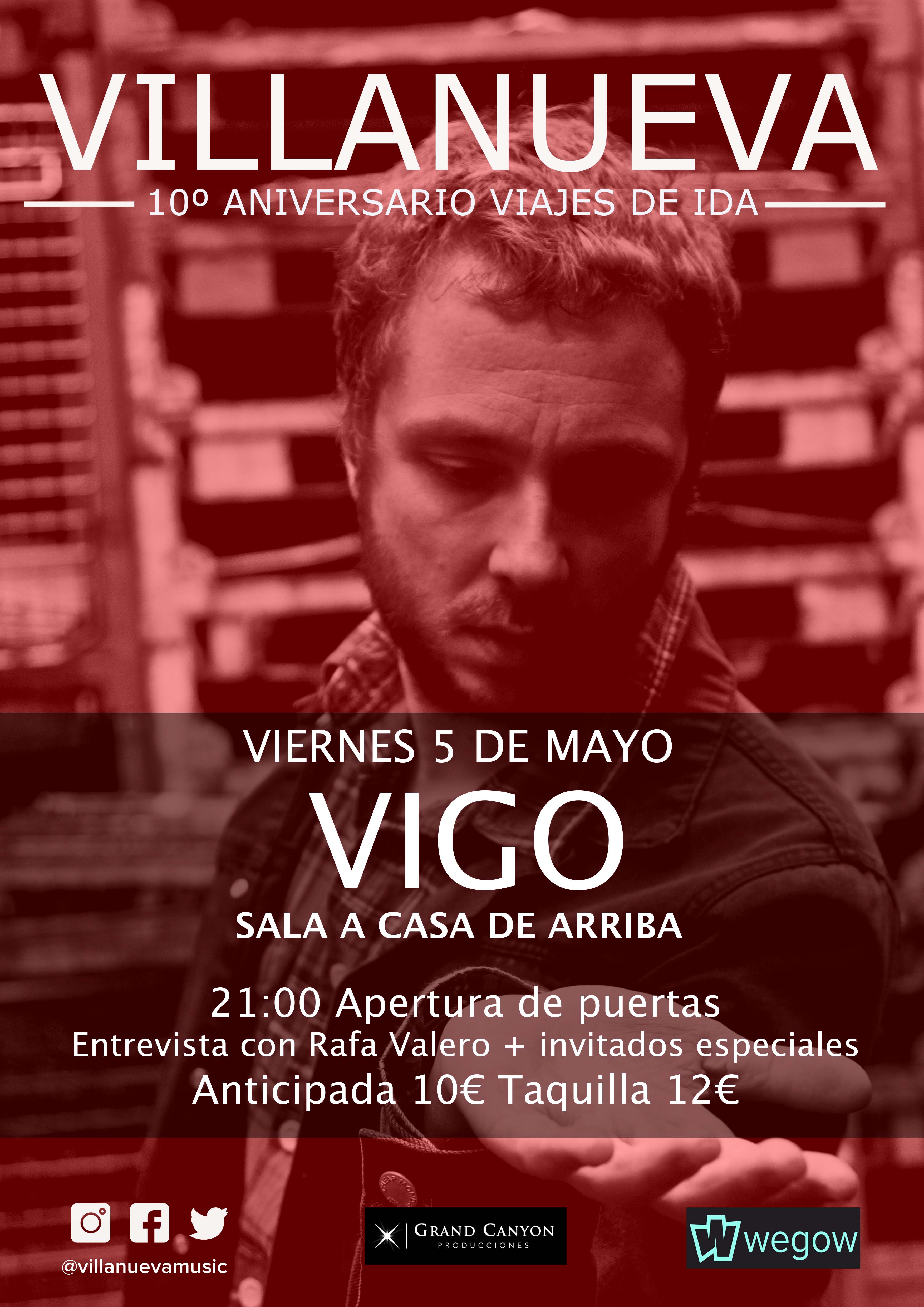 Fotografía promocional de VILLANUEVA en VIGO