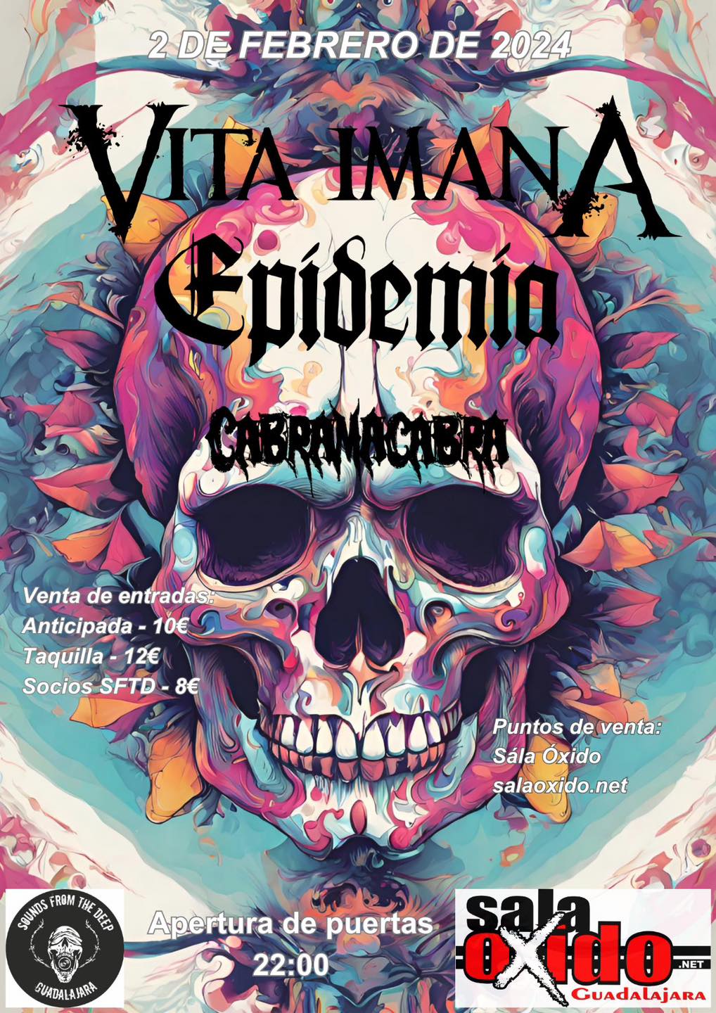 Fotografía promocional de Vita Imana en Sala Óxido (Guadalajara)