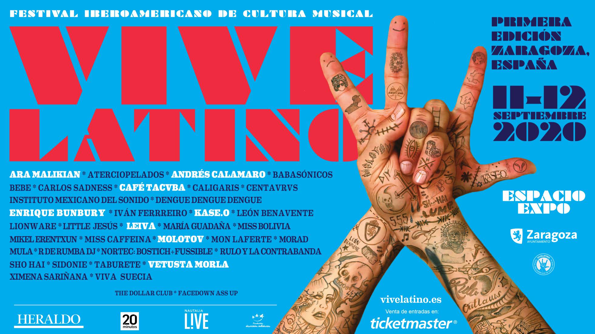 Fotografía promocional de Vive Latino Zaragoza 2020