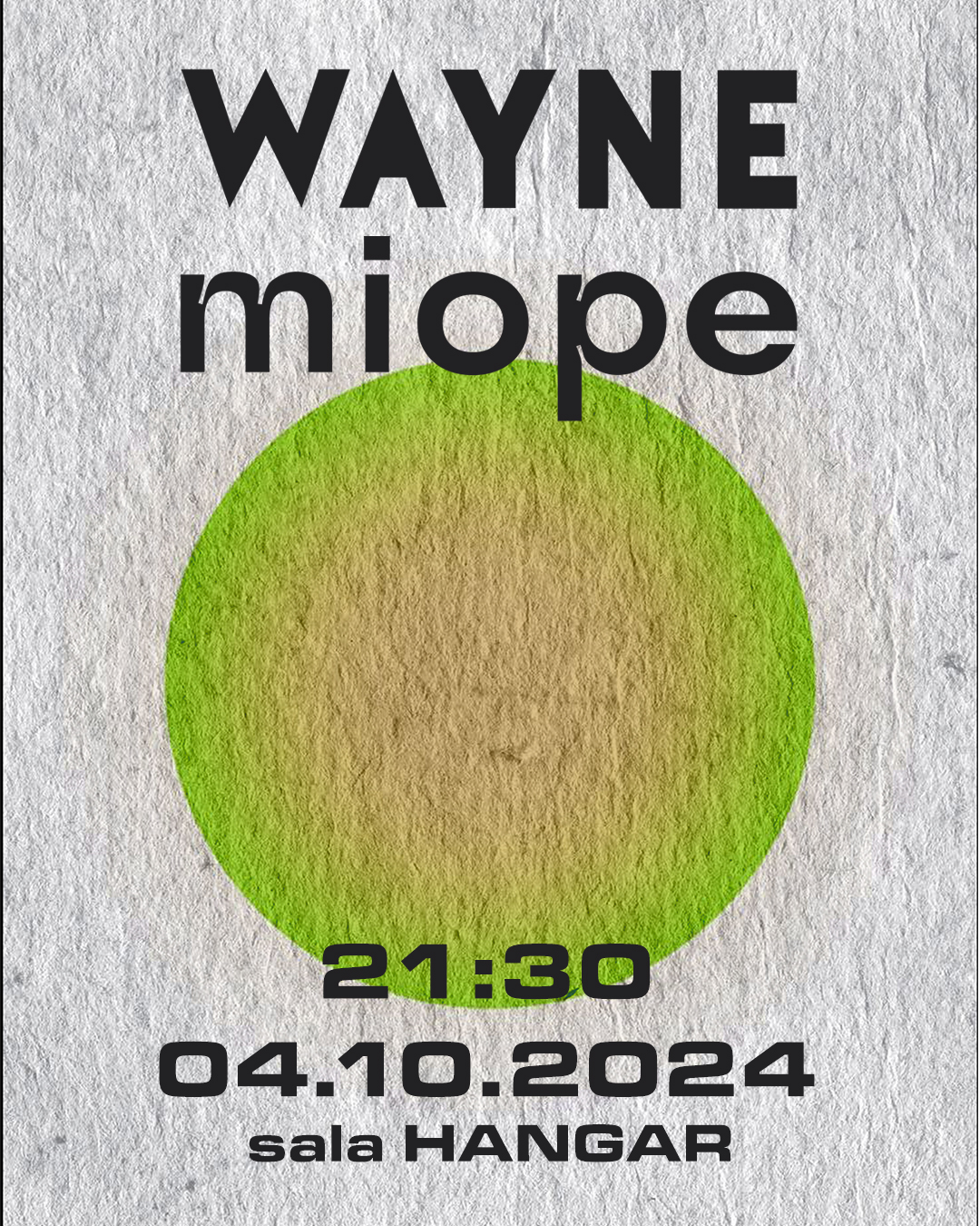 Fotografía promocional de Wayne y Miope en Hangar