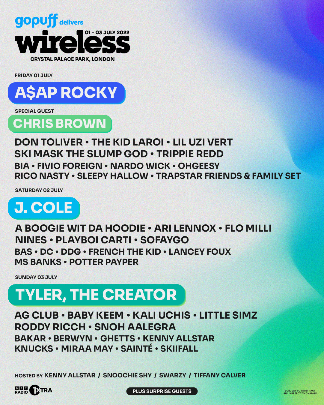 Promotional photograph of Wireless 2022 Crystal Palace.