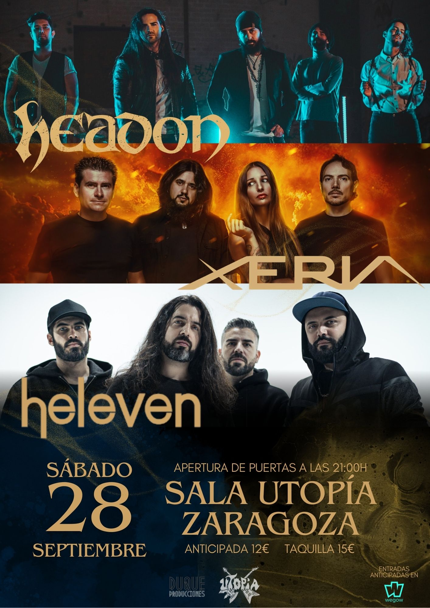 Fotografía promocional de Xeria presenta Fuego en Zaragoza