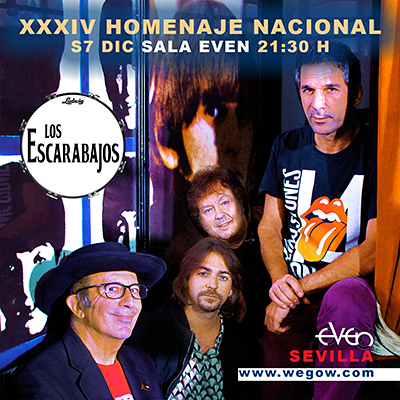 Fotografía promocional de XXXIV Homenaje a The Beatles: Los Escarabajos en Sevilla