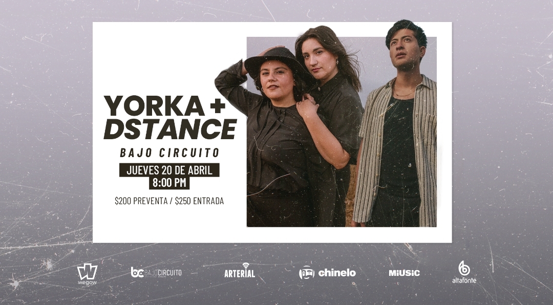 Fotografía promocional de Yorka + Dstance en Bajo Circuito