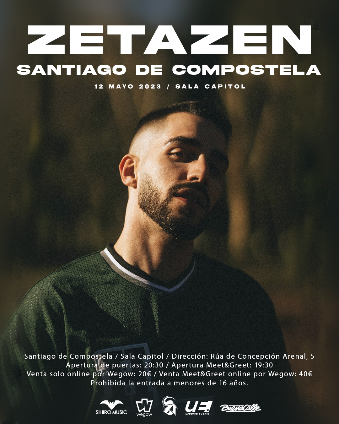 Fotografía promocional de Zetazen en concierto en Santiago de Compostela