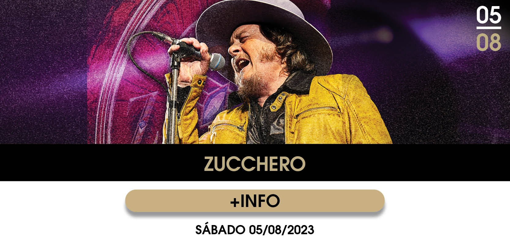 Fotografía promocional de Concierto de  Zucchero en Marbella | Starlite Catalana Occidente 2023