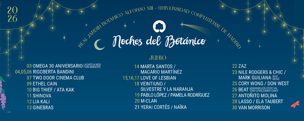 Cartel de Noches del Botánico