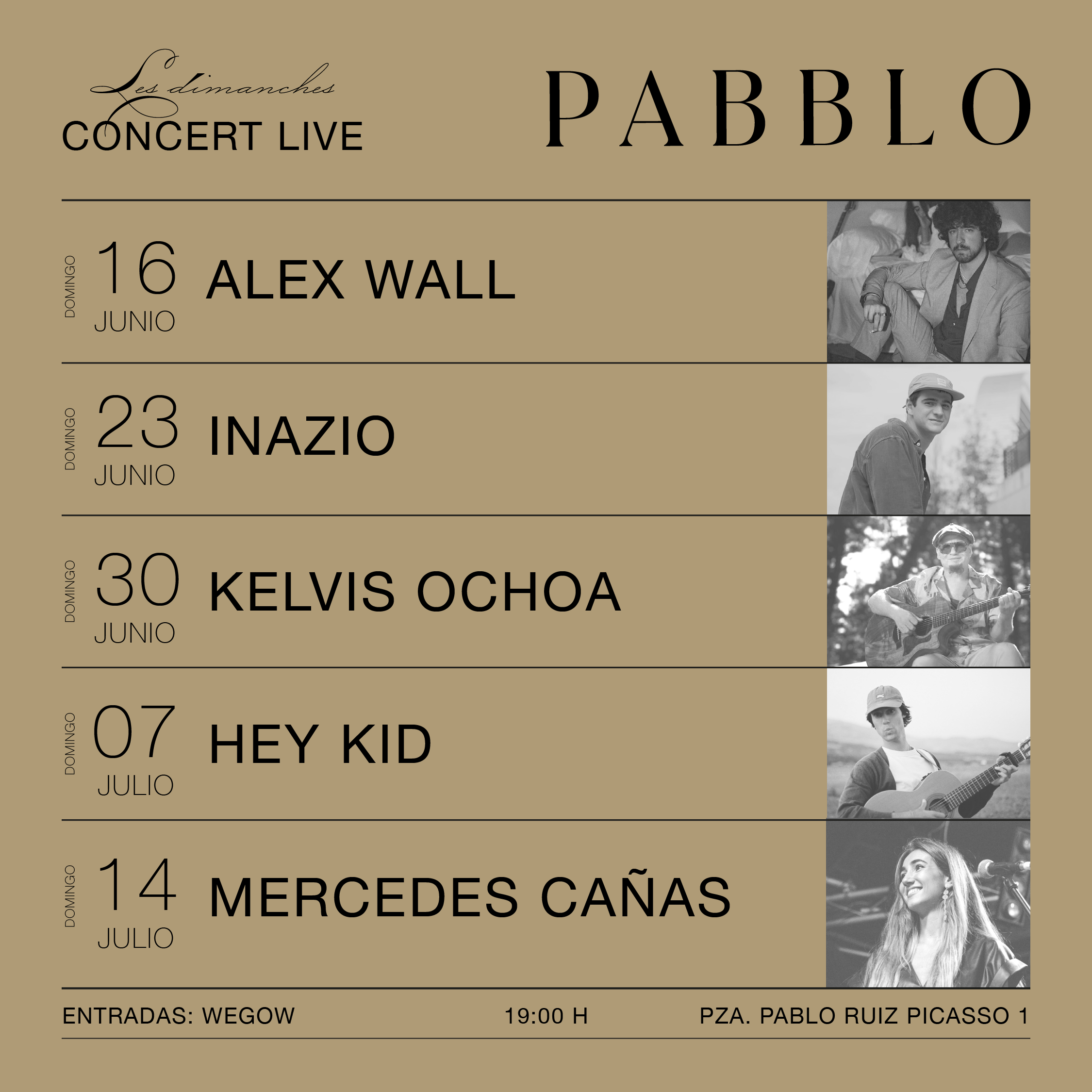 conciertos les dimanches